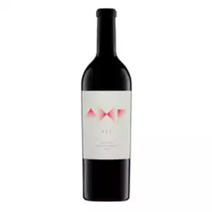 A 2015 AXR Napa Valley Cabernet Sauvignon bottle featuring a red and black design.