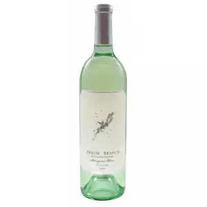 A 2019 bottle of Arrow & Branch Sauvignon Blanc from the renowned Stagecoach Vineyard.