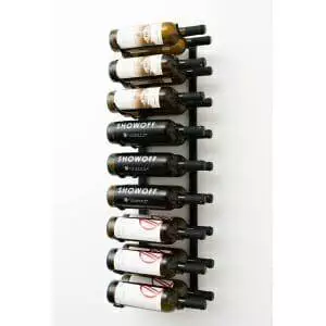 A VintageView W Series 3, 18 bottle metal wine rack.