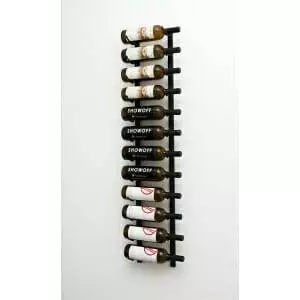 Wall Mounted Metal Wine Rack holding 12 bottles.